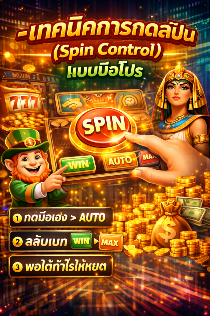 เทคนิคการกดสปิน (Spin Control) แบบมือโปร