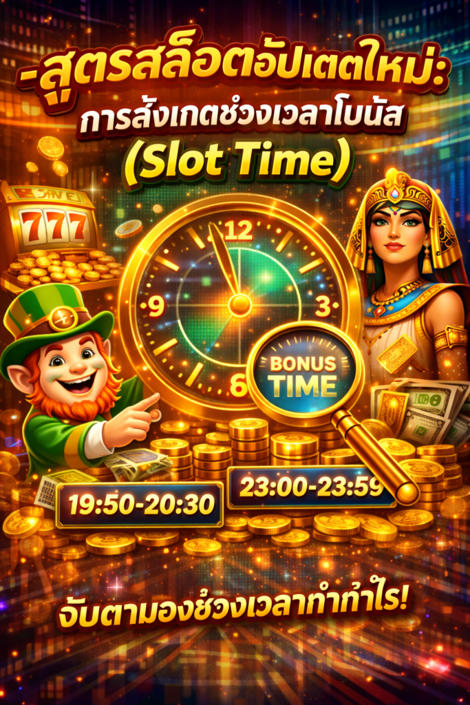 สูตรสล็อต อัปเดตใหม่ การสังเกตช่วงเวลาโบนัส