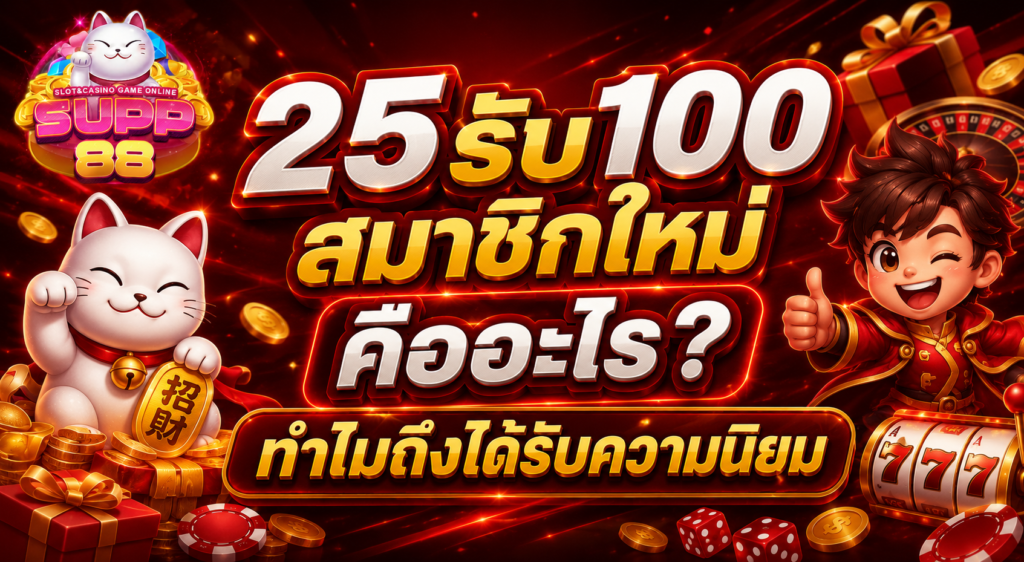 25รับ100 สมาชิกใหม่ คืออะไร