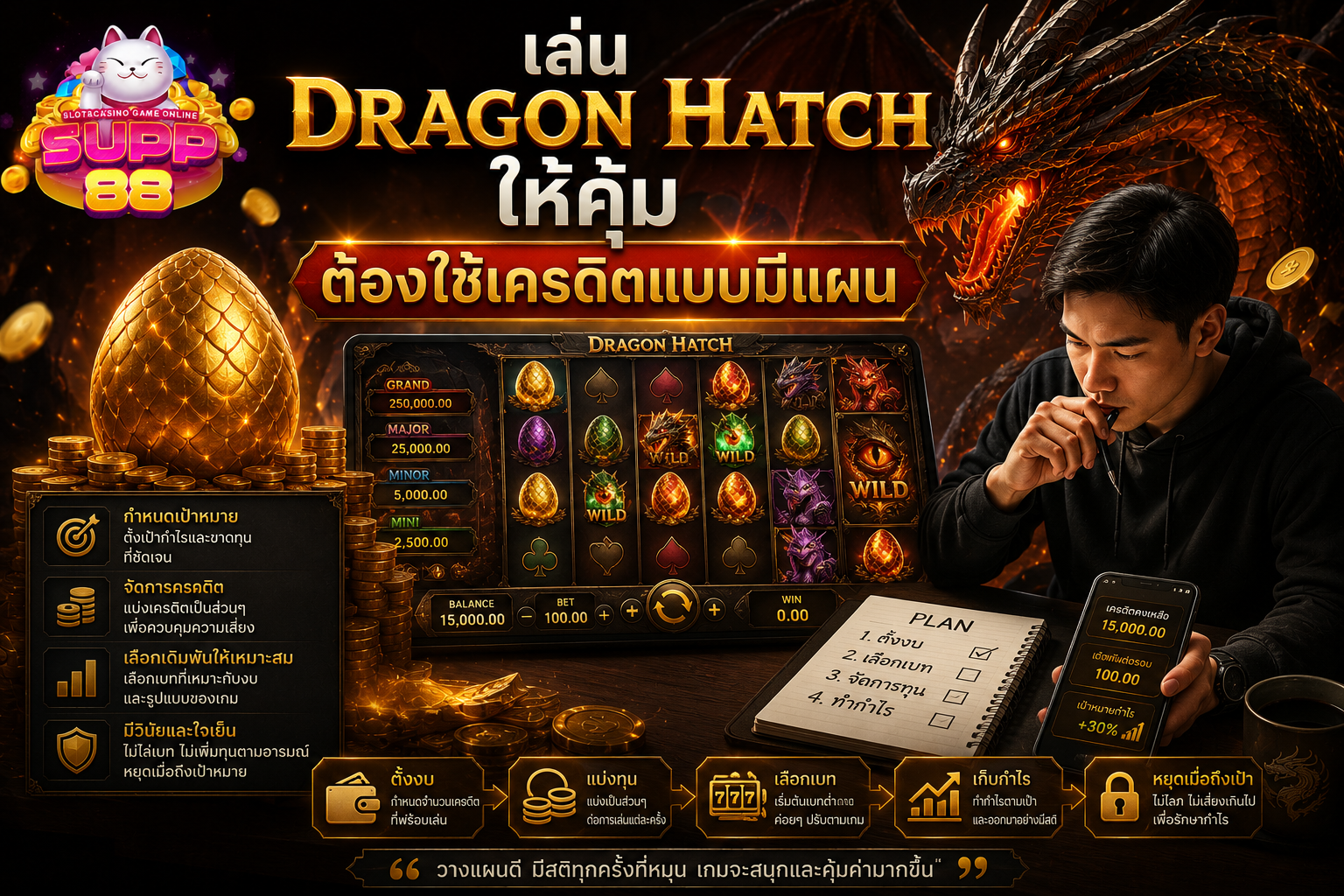 เล่น dragon hatch ให้คุ้ม ต้องใช้เครดิตแบบมีแผน