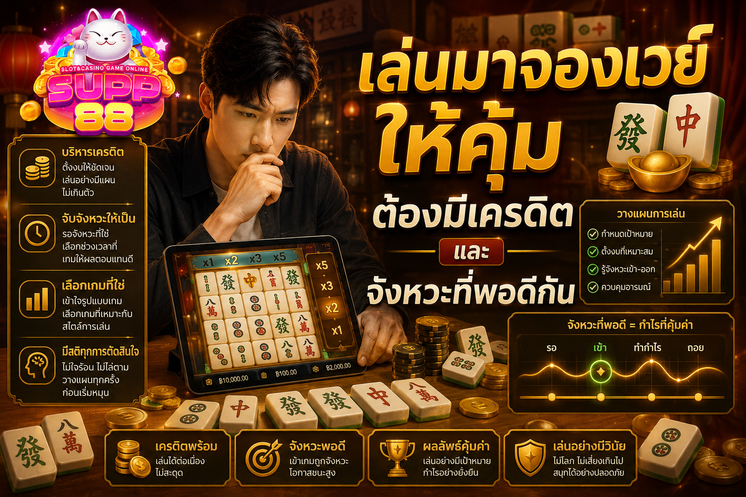 เล่น มาจองเวย์ ให้คุ้ม ต้องมีเครดิตและจังหวะที่พอดีกัน