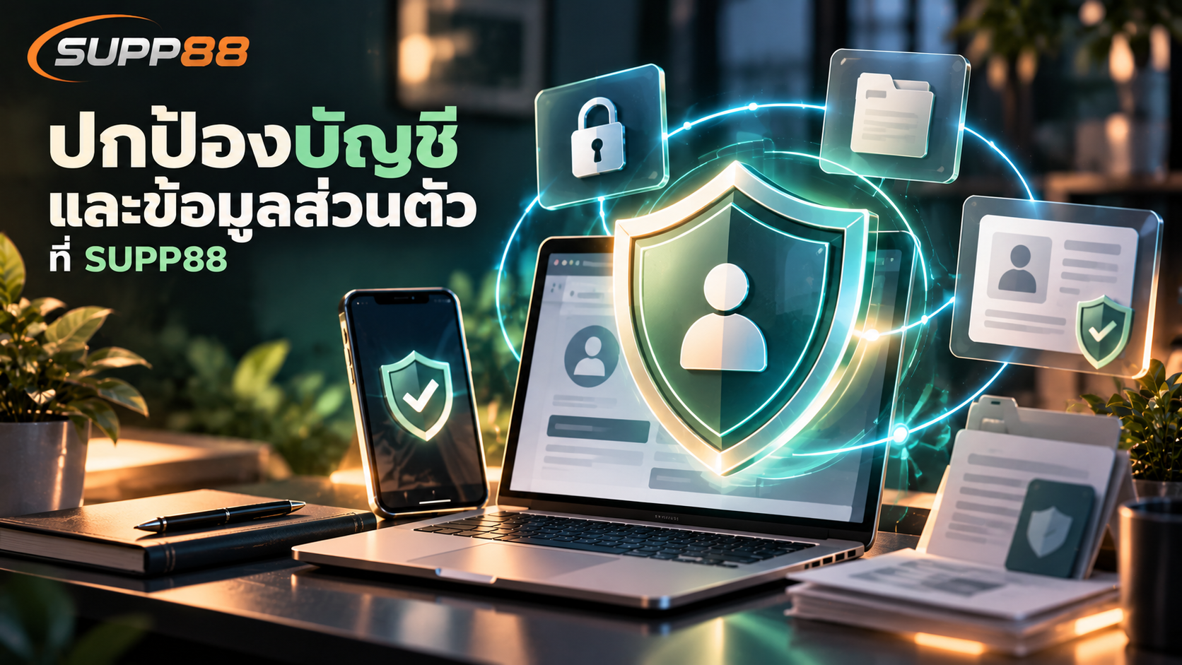 แนวทางรักษาความปลอดภัยบัญชี SUPP88 โดยปกป้องรหัสผ่าน OTP อุปกรณ์ และข้อมูลส่วนตัว