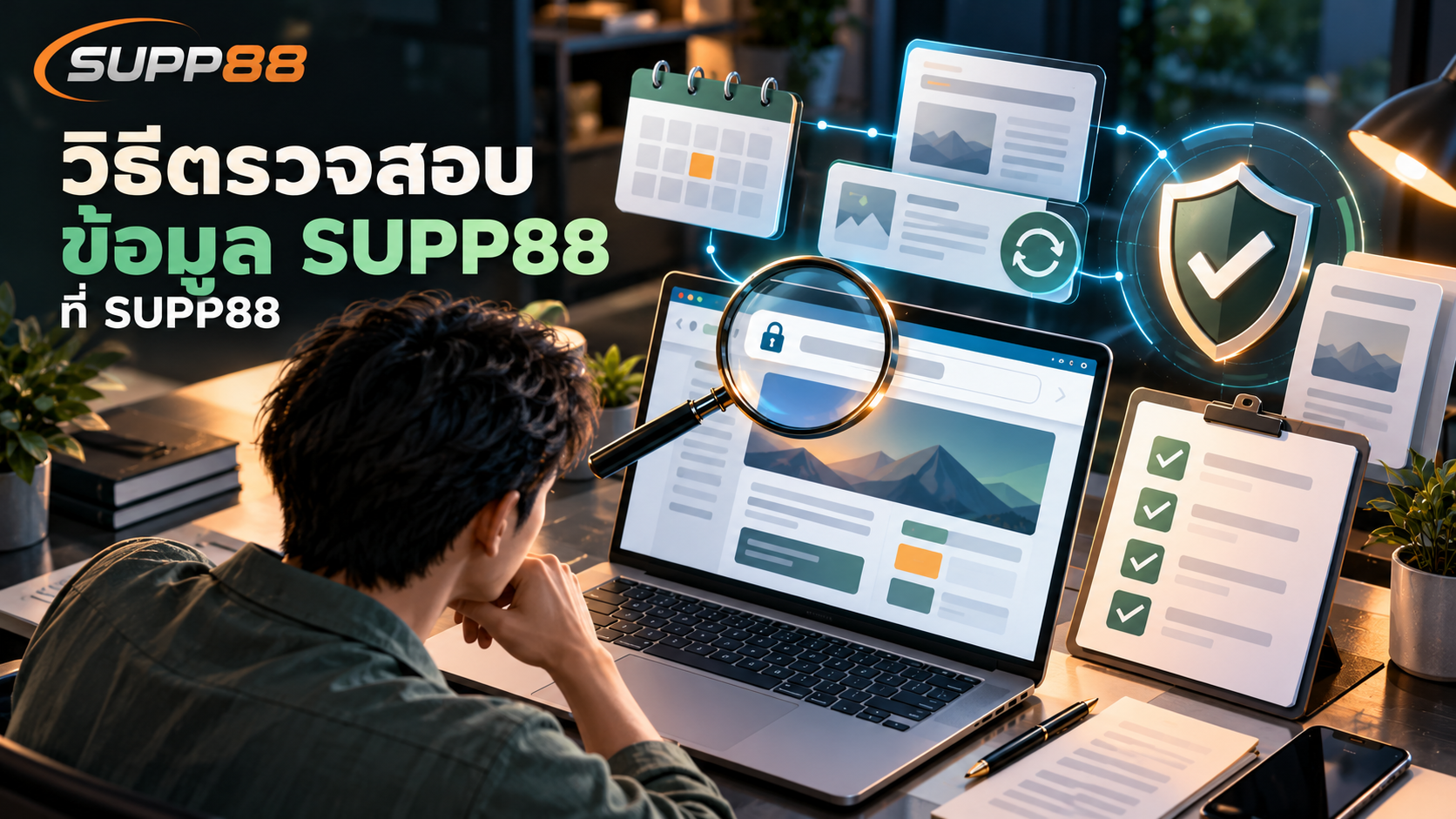 เช็กลิสต์ตรวจสอบข้อมูล SUPP88 ให้เป็นปัจจุบันจาก URL วันที่อัปเดต และข้อความบนหน้าเว็บจริง