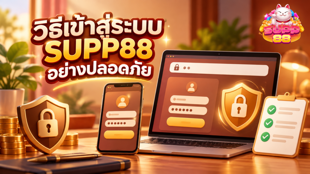 วิธีเข้าสู่ระบบ SUPP88 แก้ Login ไม่ได้อย่างปลอดภัย