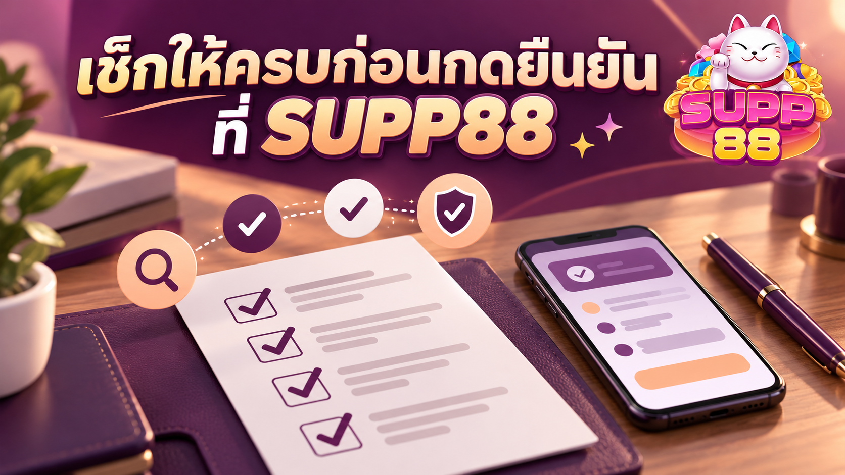 เช็กลิสต์ตรวจสอบโปรโมชั่น SUPP88 ก่อนกดยืนยันรับสิทธิ์