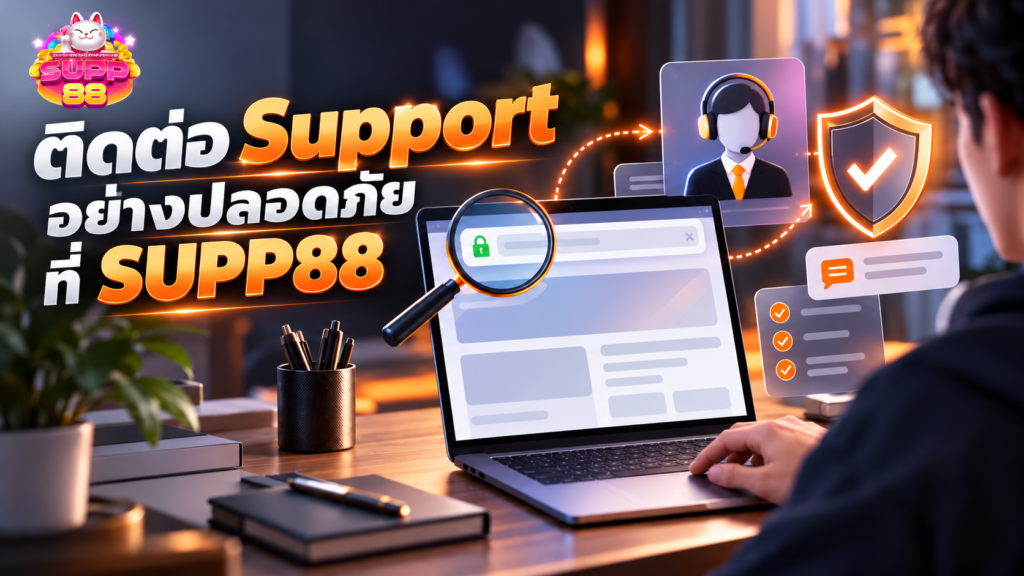 ติดต่อฝ่ายสนับสนุน SUPP88 แจ้งปัญหาอย่างปลอดภัย