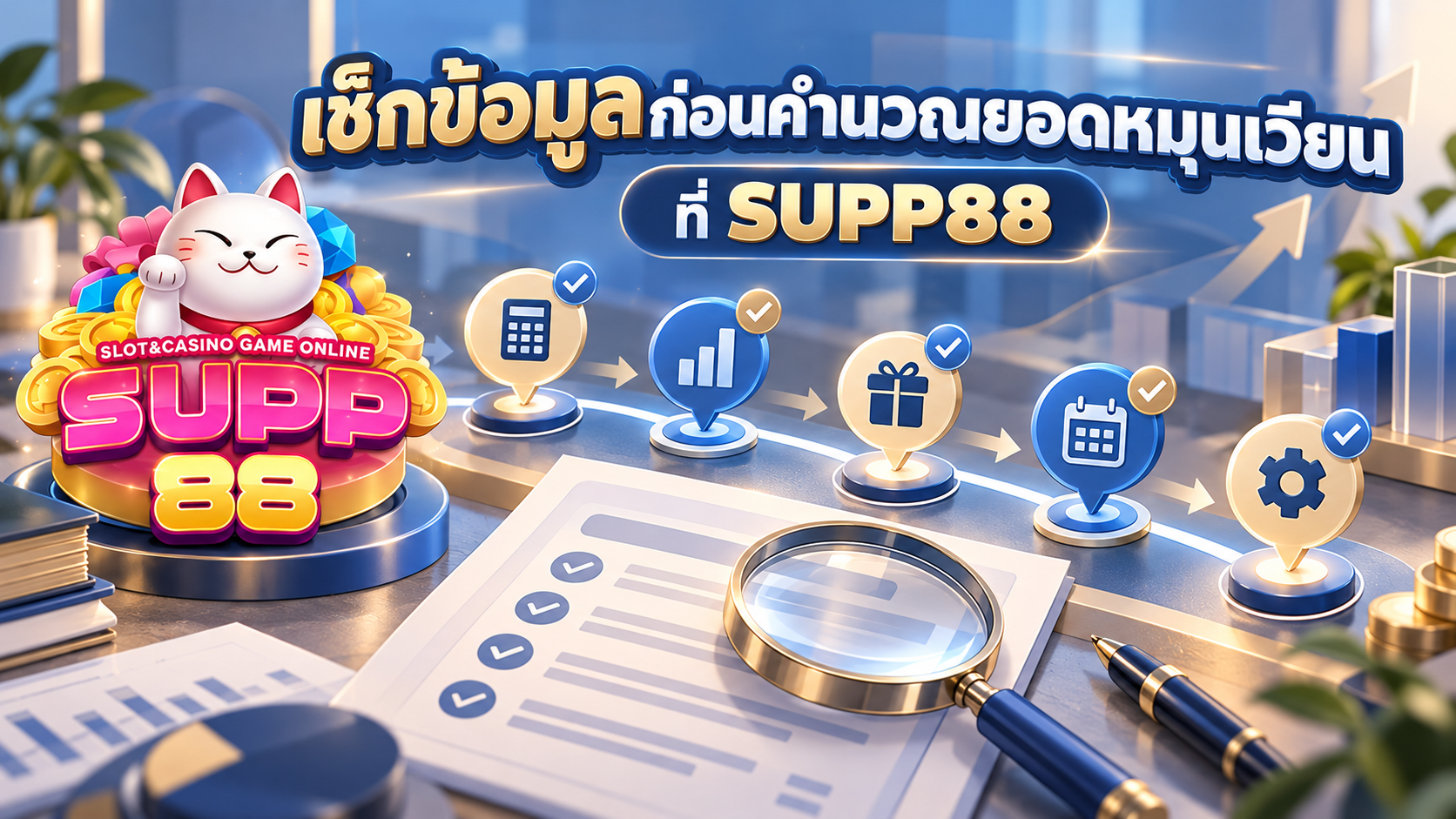 เช็กลิสต์ห้าจุดสำหรับคำนวณยอดหมุนเวียนก่อนถอนจาก เทิร์นโอเวอร์ SUPP88