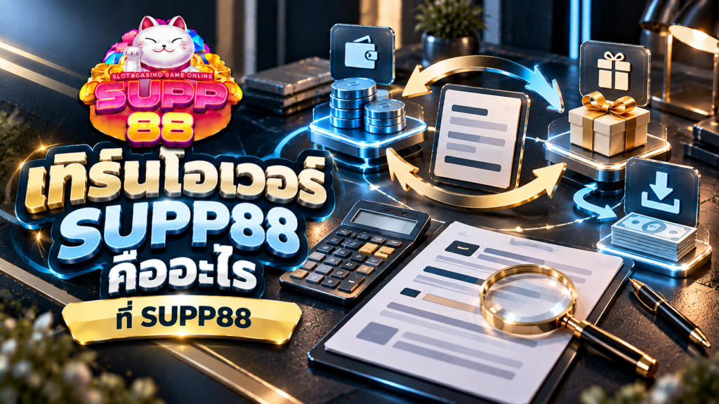 เทิร์นโอเวอร์ SUPP88 คืออะไร? วิธีอ่านเงื่อนไขและตรวจสอบยอดก่อนถอน