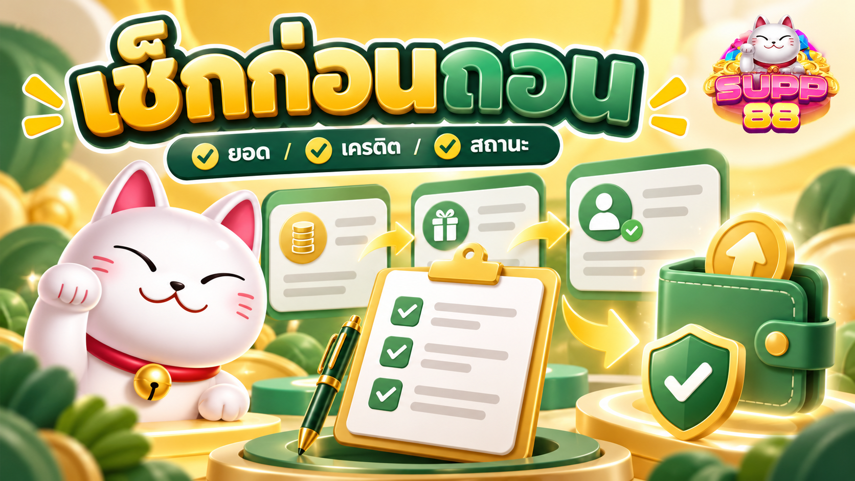 เช็กลิสต์ตรวจสอบข้อกำหนด เงื่อนไขถอนเงิน SUPP88 ก่อนส่งคำขอ