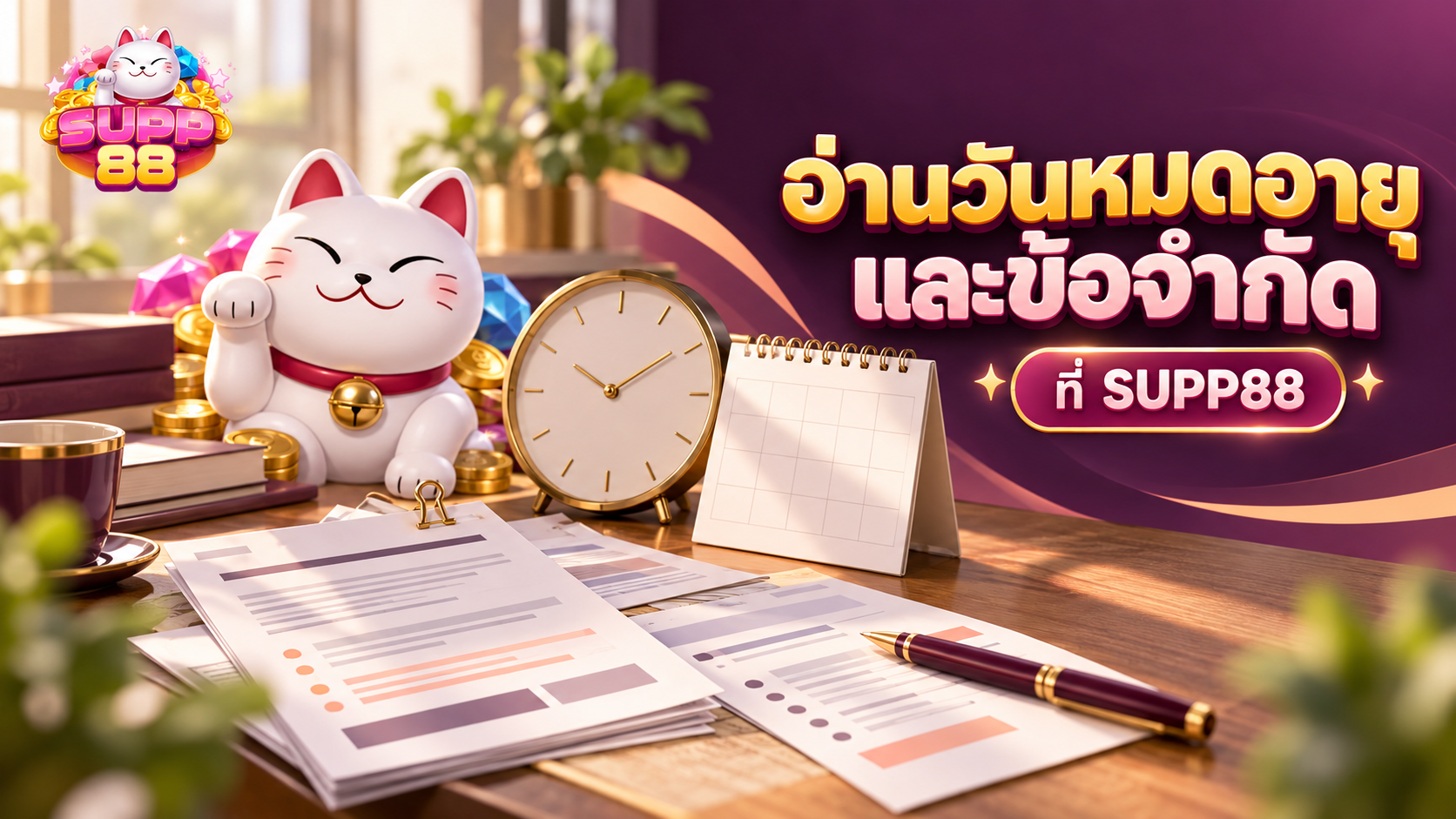 วิธีตรวจสอบโปรโมชั่นSUPP88 การตรวจสอบข้อจำกัดการถอนและวันหมดอายุของโปรโมชั่น